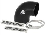 aFe Tubing Couplers 59-00068 Couplers, 90 degree Elbow, Silicone, Black, 3.50 in. Inlet/3.00 in. Outlet Diameter, Each thumbnail 1