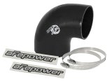 aFe Tubing Couplers 59-00068 Couplers, 90 degree Elbow, Silicone, Black, 3.50 in. Inlet/3.00 in. Outlet Diameter, Each thumbnail 2