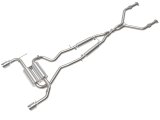 aFe Takeda Exhaust Systems for 2014-2015 Q50 - 49-36136-P Systems, Takeda, Cat-back, Dual In/Dual Out, Stainless Steel, Natural, Split Rear Exit, Polished Tips, Infiniti, 3.7L, Kit thumbnail 4