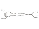aFe Takeda Exhaust Systems for 2014-2015 Q50 - 49-36136-P Systems, Takeda, Cat-back, Dual In/Dual Out, Stainless Steel, Natural, Split Rear Exit, Polished Tips, Infiniti, 3.7L, Kit thumbnail 5