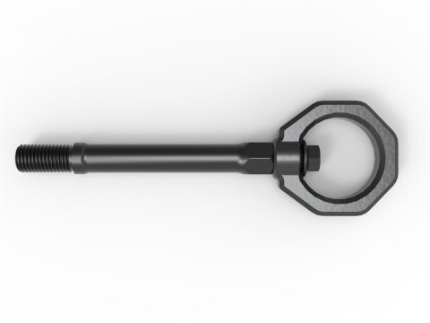 aFe Control Tow Hooks for 2020-2025 CORVETTE - 450-401014-G Hook, Front, Gray Powdercoated, Chevy, Corvette, Each thumbnail 4