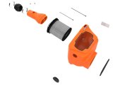 AFE Power Air Intake Kits 50-70098DN Momentum HD Cold System Orange w/ Pro DRY S Filter Toyota Land Cruiser (J300) 22-24 V6-3.3L (td) thumbnail 7