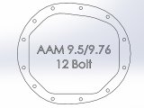 aFe Street Series Differential Covers 46-71120A Covers, Series, AAM 9.50/9.76 12-bolt, Aluminum, Natural, Rear, Cadillac, Chevrolet, GMC, Each thumbnail 9