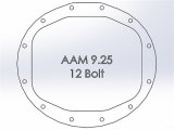 aFe Street Series 12 Bolt AAM 9.25 Inch Differential Cover 46-70400 Rear Raw w/ Machined Fins thumbnail 7