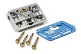 Holley Metering Block Conversion Kits 34-13S Kits, Block, 4160 to 4150 Model, Cast Aluminum, Natural Finish, Gaskets, Long Screws Included, Kit thumbnail 2