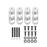 Holley LS Hi-Ram Fuel Rail Adapter Kits 300-230 Components, Hi-Ram, Adapters, CNC Machined, Aluminum, Mounting Hardware, O-rings, Kit thumbnail 2