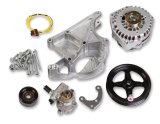 Holley LS Engine Swap Accessory Drive Systems 20-143 Pulley Sets, Serpentine, System, Without A/C, Chevy, V8, Kit thumbnail 2