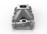 Holley EFI Intake Manifolds 300-561 Manifolds, Fuel Injected, EFI, Throttle Body Injection Style, Aluminum, Natural, Square Bore 4150 Style Mounting Flange, Chevy, Big Block, Each thumbnail 4