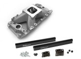 Holley EFI Intake Manifolds 300-561 Manifolds, Fuel Injected, EFI, Throttle Body Injection Style, Aluminum, Natural, Square Bore 4150 Style Mounting Flange, Chevy, Big Block, Each thumbnail 8