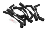 Holley Spark Plug Wires 561-100 Wire Sets, EFI, Assembled, for Coil Packs, Black Wire, 8.00mm Core, Black Silicone, Boot, 135 Degree, Chevy, Camaro, 6.2L, Set thumbnail 1
