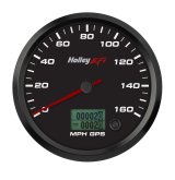 Holley EFI Speedometer Gauges 553-121 Gauges, EFI, GPS Speedometer, 0-160 mph, Analog, Electric Sending Unit, 4 1/2 in. Diameter, Full Sweep, Lighted, Black Face, Red Needle, Each thumbnail 5