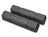 Holley Vintage Series Valve Covers 241-108 Covers, Series. Perimeter Bolt, Tall, Finned, Cast Aluminum, Back Finish, Chevy, 4.3-6.6L, Pair thumbnail 3