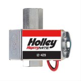 Holley Mighty Mite Electric Fuel Pumps 12-429 Pumps, Mite, Electric, 15 psi, 50 gph Free Flow Rate, 1/8 in. NPT Female Threads Inlet/Outlet, Each thumbnail 1