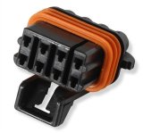 Holley Wiring Harness Connectors 570-209 Weatherproof Connectors, EFI, Input/Output Connector, Main Side, Metripack, 8-pin Female, Black Plastic, with Pins, Seals, TPA, Each thumbnail 3