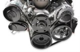 Holley Mid-Mount Complete Accessory Systems 20-180 Drive Systems, LS Mid-Mount, Serpentine Style, Alternator, Water Pump, Power Steering, A/C, Hardware, Natural Finish, Chevy, 4.8-7.0L, Kit thumbnail 2