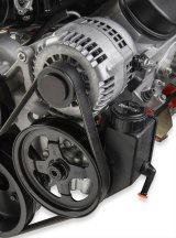 Holley Mid-Mount Complete Accessory Systems 20-180 Drive Systems, LS Mid-Mount, Serpentine Style, Alternator, Water Pump, Power Steering, A/C, Hardware, Natural Finish, Chevy, 4.8-7.0L, Kit thumbnail 6