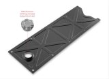 Holley LS Valley Covers 241-369 Lifter Plates, Valley, Billet Aluminum, Trussed with Oil Fill, Black Anodized, 10-Bolt Pattern, Chevy, LS, 5.7L, Each thumbnail 3