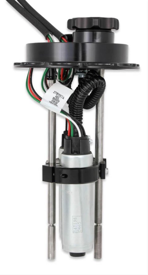 Holley Fuel Cell EFI Pump Module/VR Series Brushless Assemblies 12-143 Pumps, Cell, Drop-In EFI, 335 lph, 130 psi, -8 AN Inlet, -10 AN Outlet, 6-bolt Flange, Each