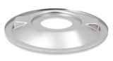 Holley Air Cleaner Assemblies 120-4130 Cleaners, 16 in. Round, 5.125 in. Horn, Dropped Base, Steel, Chrome, Gauze Filter, Washable, Red, 3 in. Tall, fits Model 4150, 4160, Each thumbnail 5