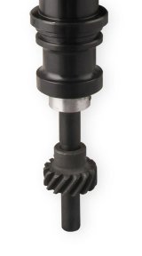 Holley EFI Dual-Sync Distributors 565-202BK Distributors, EFI, Dual-Sync, Hall Effect, Computer-controlled Advance, Male/HEI, Black Cap, Steel Gear, Black Housing, Ford, 3.6-5.0L, Each thumbnail 1
