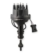 Holley EFI Dual-Sync Distributors 565-202BK Distributors, EFI, Dual-Sync, Hall Effect, Computer-controlled Advance, Male/HEI, Black Cap, Steel Gear, Black Housing, Ford, 3.6-5.0L, Each thumbnail 2