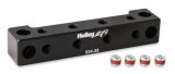 Holley EFI Sensor Blocks 534-35 Fuel Injection System Components, EFI, 1/8 in.-NPT, Block, Four Independent Ports, Aluminum, Black Anodized, Each thumbnail 3