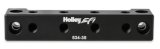 Holley EFI Sensor Blocks 534-35 Fuel Injection System Components, EFI, 1/8 in.-NPT, Block, Four Independent Ports, Aluminum, Black Anodized, Each thumbnail 6
