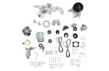 Holley Mid-Mount Complete Accessory Systems 20-220BK Drive Systems, LT Mid-Mount, Wet Sump, Serpentine, Alternator, Water Pump, Power Steering, A/C, Black Finish, Chevy, Gen V, 6.2L, Kit thumbnail 1