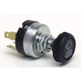 Holley Wiper Switches 553-343 Switches, Windshield Wiper, Rotary Style, 6 amp, 1 3/8 in. Diameter, Steel Case, Plastic, Black Knob, Two Speed, Push-to-Wash, fit Bezel 553-342, Each thumbnail 2