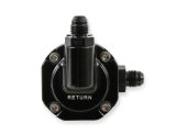 Holley Billet EFI Return-Style Fuel Pressure Regulators 12-893 Regulators, Aluminum, Black Anodized, Inline, Return, 59.5 psi, -6 AN Male Threads, Each thumbnail 4