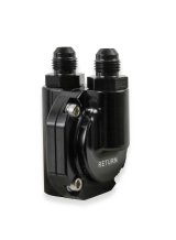 Holley Billet EFI Return-Style Fuel Pressure Regulators 12-893 Regulators, Aluminum, Black Anodized, Inline, Return, 59.5 psi, -6 AN Male Threads, Each thumbnail 6