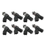 Holley EFI Terminator X Fuel Injectors 522-108X Injectors, X, 100 lbs/hr, USCAR Plug, EV6 Body, 12V Saturated, 1.85 in. Seat Height, High Impedance, 8-piece, Set thumbnail 1