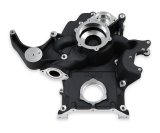 Holley Timing Covers 97-375 Covers, Replacement, Cast Aluminum, Black Finish, for Mid-Mount Accessory Drive 20-291BK, 20-293BK, Gen III, Hemi, VVT, 5.7L, 6.4L, Each thumbnail 1