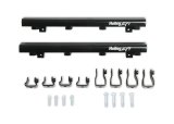 Holley EFI Fuel Rails 534-261 Rails, Replacements, Lo-Ram Manifold, Dual Injector, Aluminum, Black Anodized, 3/4 in.-16 Inlet, Brackets, Hardware Included. Kit thumbnail 2