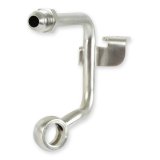 Holley Power Steering Hard Lines 198-240 Hoses and Lines, Steering, Hardline, -6 AN Hose, Steel, Zinc Plated, Mounting Bracket, Banjo Fitting, Crush Washers, Each thumbnail 2
