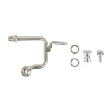 Holley Power Steering Hard Lines 198-240 Hoses and Lines, Steering, Hardline, -6 AN Hose, Steel, Zinc Plated, Mounting Bracket, Banjo Fitting, Crush Washers, Each thumbnail 4