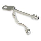 Holley Power Steering Hard Lines 198-240 Hoses and Lines, Steering, Hardline, -6 AN Hose, Steel, Zinc Plated, Mounting Bracket, Banjo Fitting, Crush Washers, Each thumbnail 8