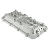 Holley LS Modular Mid-Rise Intake Adapter Plates 300-267 Manifold Adapters, Modular, Intake, Plate, Cathedral Port Head, Aluminum, Satin Finish, Fasteners, Chevy, LS, 4.8-7.0L, Kit thumbnail 4