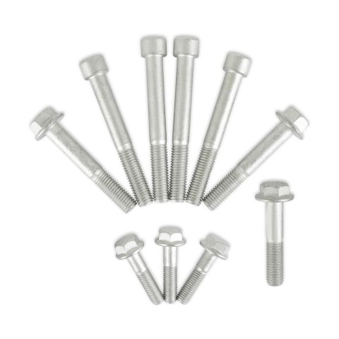 Holley LSA Accessory Drive Hardware Kits 97-238 Engine Bracket Components, Replacement, Hardware, Steel, Nickel Finish, Alternator and Power Steering Drive, Chevy, 6.2L, Kit