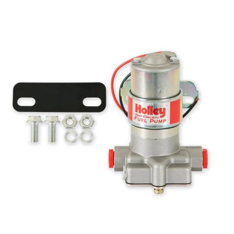 Holley Red Electric Fuel Pumps 12-801-1 Pumps, Electric, External, 97 gph, 367 lph, 7 psi, 12V, 3/8 in. NPT Ports, Female Thread, Aluminum, Silver Finish, Each thumbnail 7