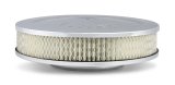 Holley Air Cleaner Assemblies 120-145 Cleaners, 10 in. Diameter, Round, Steel/Chrome, Logo, 2 in. Filter Height, Each thumbnail 1