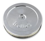 Holley Air Cleaner Assemblies 120-145 Cleaners, 10 in. Diameter, Round, Steel/Chrome, Logo, 2 in. Filter Height, Each thumbnail 2