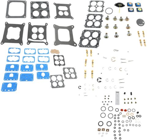 Holley Carburetor Renew Kits 37-1539 Rebuid Kits, Renew, Models 4150, 4160, 4500, Gaskets, O-rings, Pump Diaphragm, Needle, Power Valve, Instructions, Kit