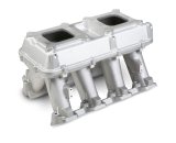 Holley LS Modular Hi-Ram Carbureted Intake Systems 300-113 Manifolds, Hi-Ram, Single Plane, Aluminum, Dual 4-barrel Square, Fits LS3/L92/L76 Heads, Each thumbnail 3