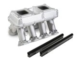 Holley EFI LS Hi-Ram Intake Manifolds 300-115 Manifolds, EFI, Multi-port, Dual 4150 Style Throttle Body Mounting, Aluminum, Runners, Chevy, 6.0L, 7.0L thumbnail 1