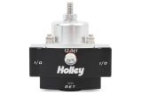 Holley HP Billet Fuel Pressure Regulators 12-841 Regulators, Billet, Low Pressure, 4.5 to 9 psi, Return Style, 3/8 in. NPT, Inlet and Outlet, Black Finish, Bracket, Each thumbnail 3