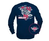 Holley Double Pumper Long Sleeve T-Shirts 10015-XXLHOL T-Shirts, Pumper, Sleeve, Blue, Cotton, Crew Neck, Men's, 2X-Large, Each thumbnail 2