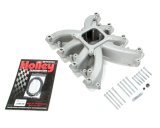 Holley EFI LS Single Plane Mid-Rise Intake Manifolds 300-136 Manifolds, EFI, Mid-Rise, Plane, Rectangular Port, Multi-port, Standard Deck, Aluminum, Satin Finish, Chevy, 6.0L, 6.2L, Each thumbnail 5