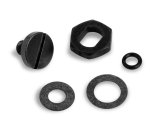 Holley Needle and Seat Hardware Kits 34-7BK Carburetor Kits, Adjusting Hardware, Seat, External Adjustable, Brass Screw, Nut, Washers, Black Finish, Kit thumbnail 2