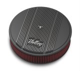 Holley Vintage Series Air Cleaner Assemblies 120-153 Cleaners, Series, Round, 14 in. Diameter, Black Wrinkle, Cotton Gauze Filter, Each thumbnail 2